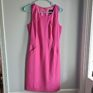 Elegant Pink Sleeveless Dress